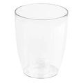 Coubi Orchid plastic orchid planter in transparent white 13.2 (length) x 13.2 (width) x 16 (height) cm
