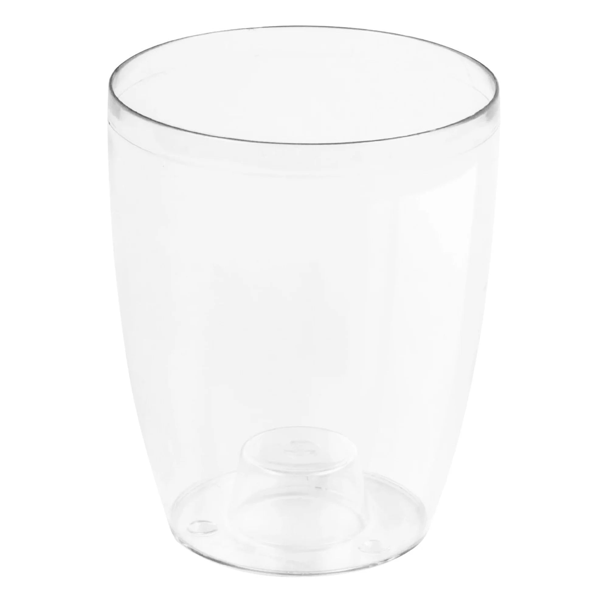 Coubi Orchid plastic orchid planter in transparent white 13.2 (length) x 13.2 (width) x 16 (height) cm