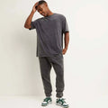 Unisex Summer Breathable Casual Sweat Shorts and Shirt Set Oversized Cotton Printed Pants Knitted Tracksuit for Men and Women