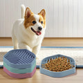 Healthy Eating Portable Cute Puzzle Design 2-in-1 Silicone Slow Feeder Non-Slip BPA Free Anti-Choking Pet Lick Mat Suction Cup MegaBDM
