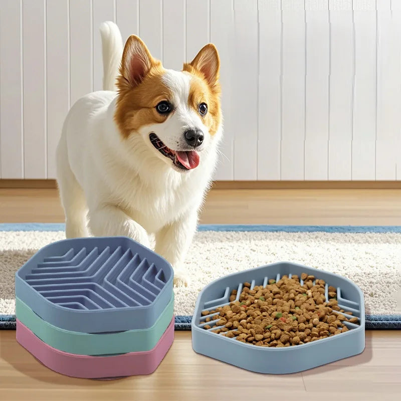 Healthy Eating Portable Cute Puzzle Design 2-in-1 Silicone Slow Feeder Non-Slip BPA Free Anti-Choking Pet Lick Mat Suction Cup MegaBDM