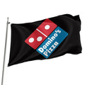 Wholesale Custom 3*5ft Double Sided Pizza Shop Flags Digital Printed Promotional Product with Double Line Overlock Pizza Flag