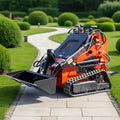 Mini Skid Steer Loader with 23HP Gasoline Engine and Mini Compact Wheel Loader Attachments