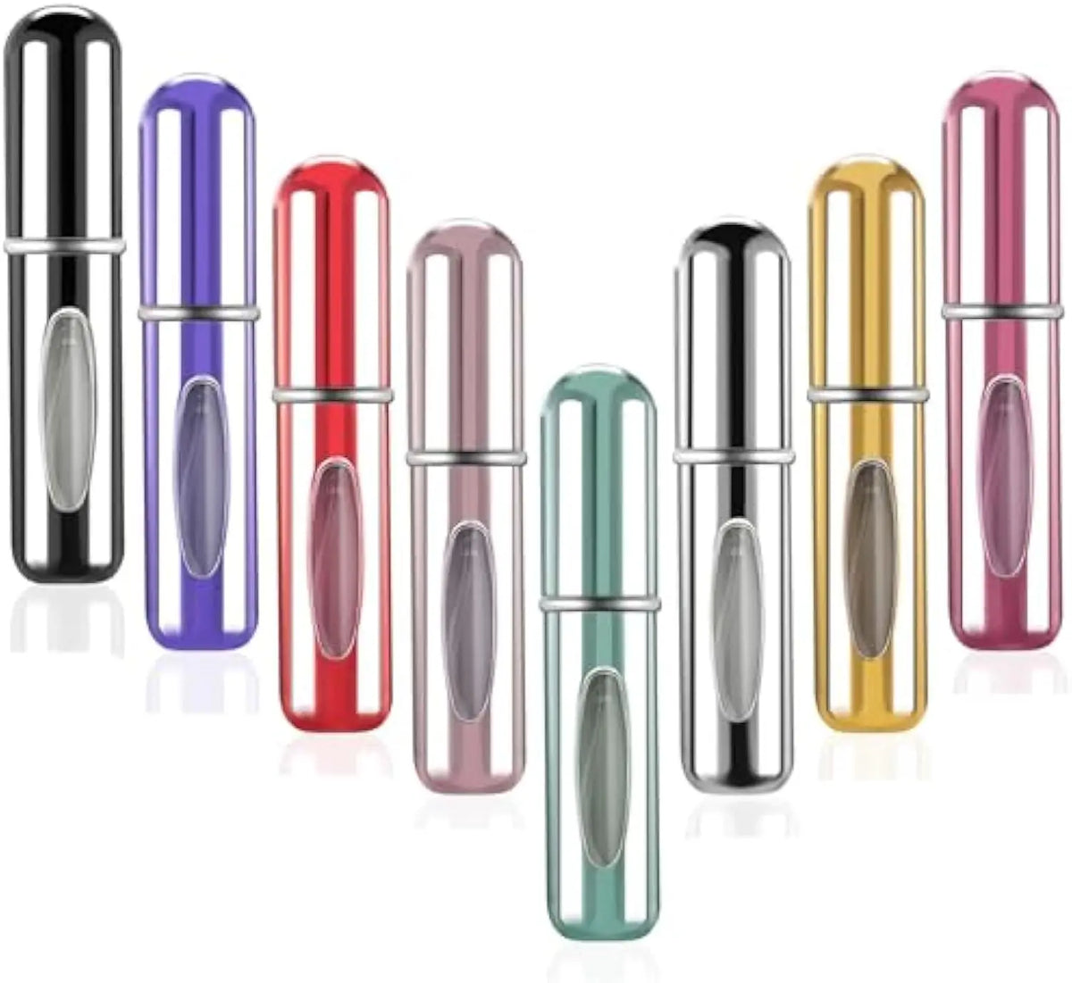 Factory Direct Wholesale Portable Mini 5ml Aluminum Atomizer Perfume Spray Bottle Refillable 8ml Travel Sized Lotion Base MegaBDM