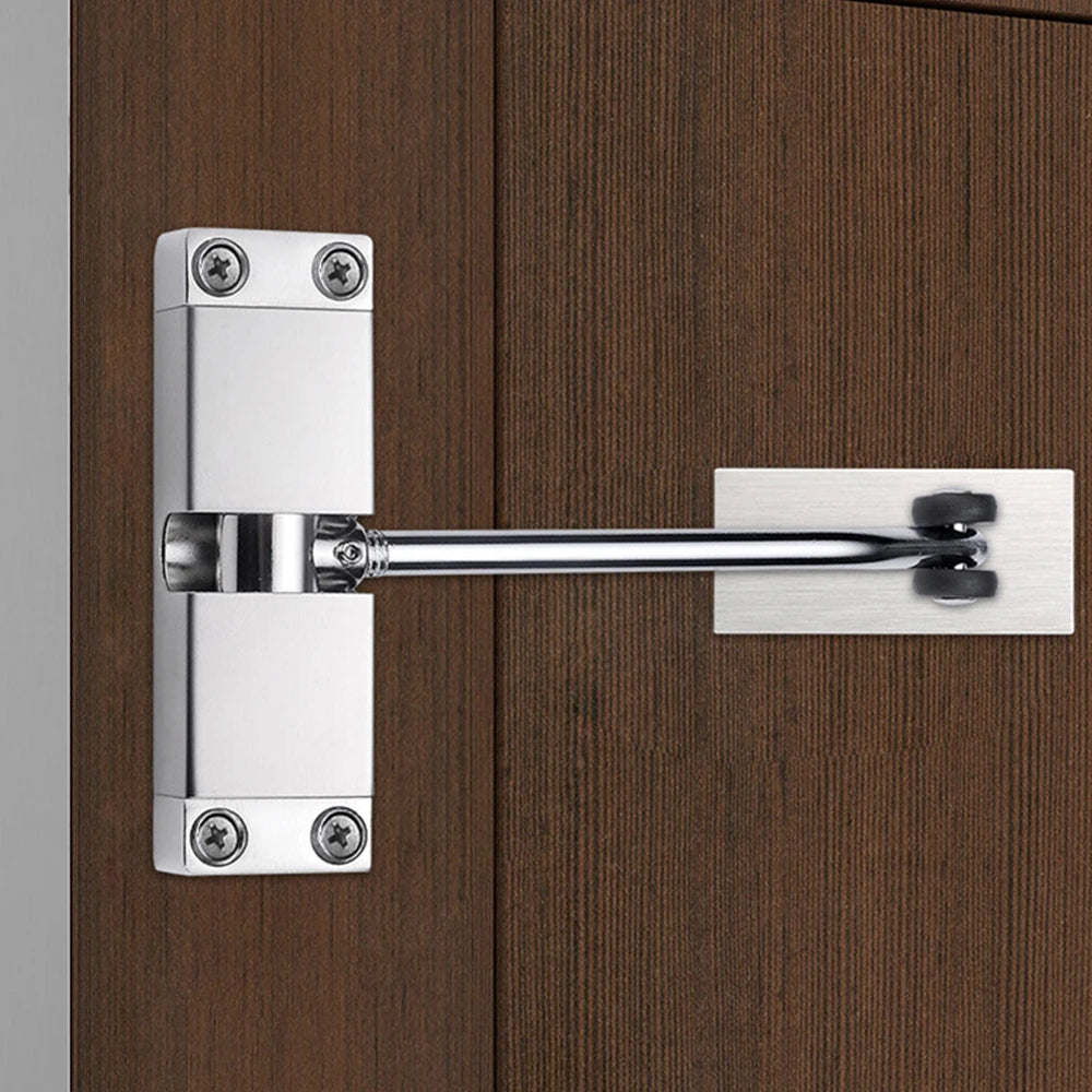 Modern Heavy Duty Aluminum Alloy Sliding Door Closer Adjustable 180 Degree Square Automatic Self-closing Hotel Use 20kg 5 Year