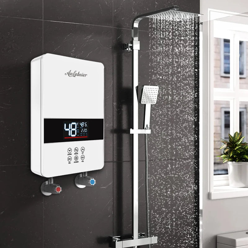 2024 Smart Automatic Digital Wall Mounted Multipoint Inline Whole House Electric Tankless Water Heater for Hotel House