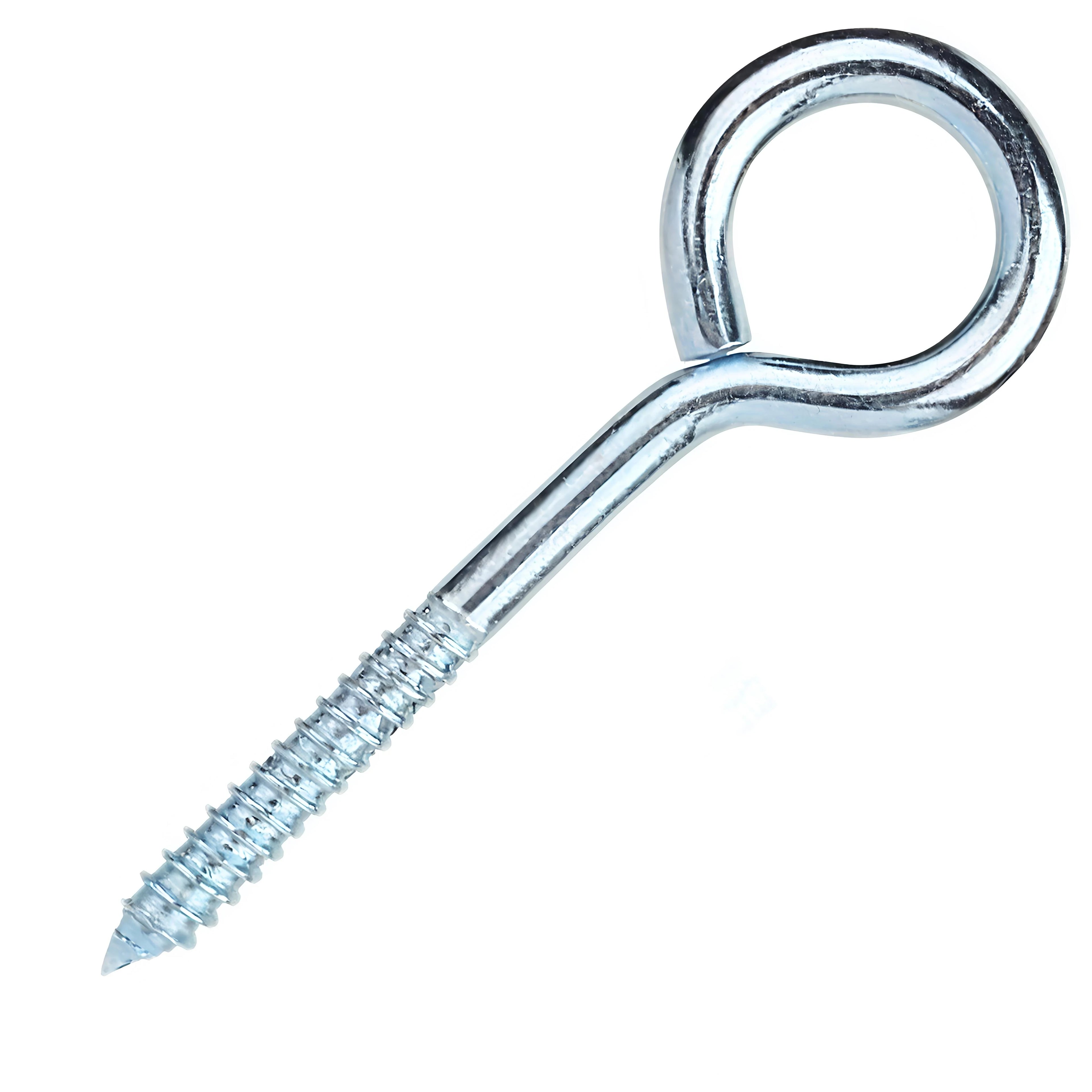 JSCREW Heavy Duty Stainless Steel Wood Screw Eye Tapping Indoor Outdoor Hanging Wall Hook Screw Swing Fitting O Clasp