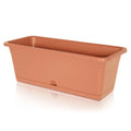 Camellia 15.5L pot dimensions (mm) 508x188x173 Terracotta color