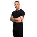 Wholesale Custom 100% Cotton Black T-Shirt Printed Logo Plain Jersey for Men Short Sleeve Streetwear Anti-wrinkle T Shirt