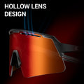 Kapvoe For TR90 Semi-Rimless Frame with Hollow Lens Design Built-In Myopia Adjustable Nose Pads & UV Protection MegaBDM
