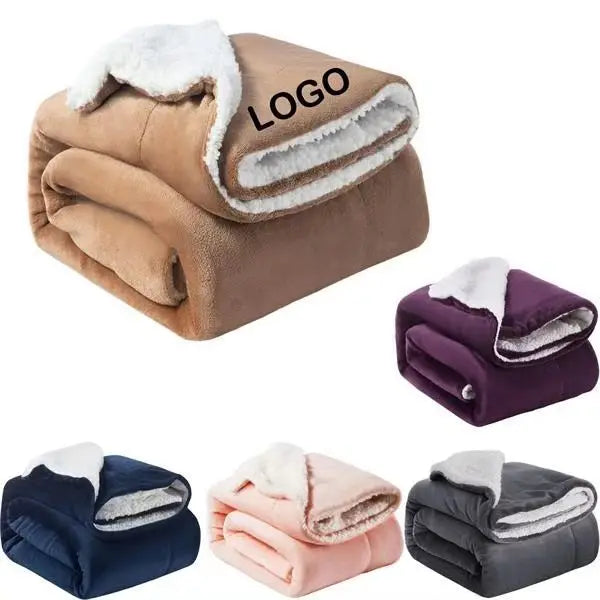 Wholesale Supermarket Custom Personalized Sherpa Blanket Flannel Soft Fleece Warm Sublimation Sherpa Fleece Thick Throw Blanket MegaBDM