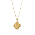 New Arrival Silver 925 18k Gold Plated Flower Shape for Women Fashion Pendant Necklace Wedding Gift