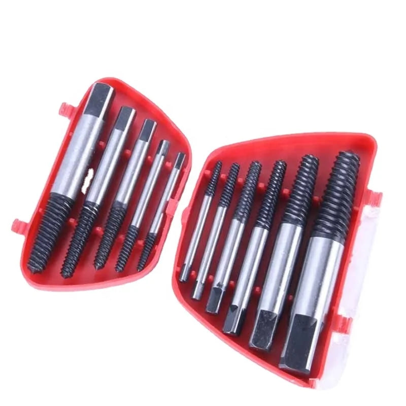 SDPSI DCT TECH 5-8Pcs High Carbon Steel & Aluminum Alloy Center Drill Bits Set for Metal Drilling High Speed Steel 6mm Shank