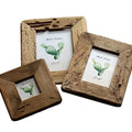 Doremi Vintage Natural Wood Photo Frame with Customizable Logo