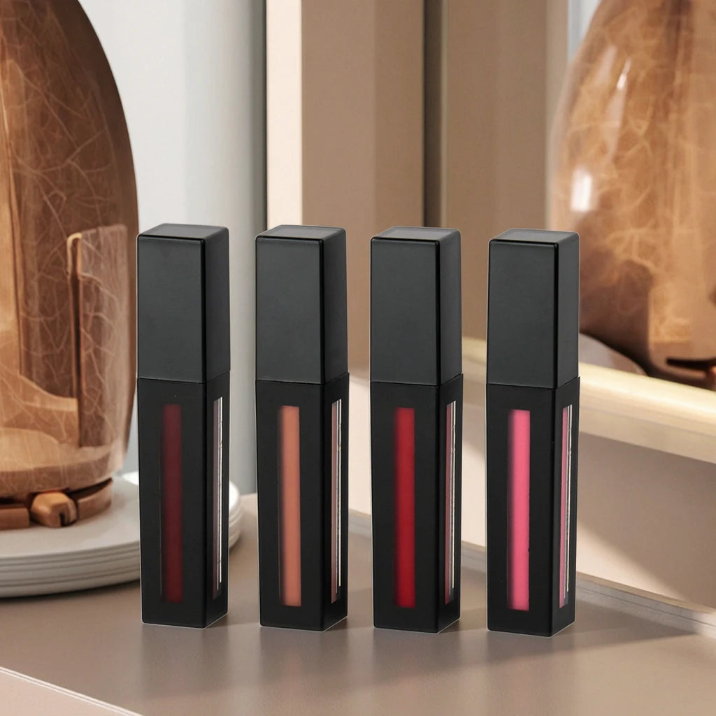 Wholesale Private Label Vegan Cruelty Free Chemical Long Lasting Waterproof High Pigmented Matte Liquid Lip Gloss Lipstick 6ml