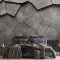 Germany Made Photo Wallpaper Murals Stone Look Black Anthracite Grey Non Woven Vinyl Wall Mural Bulk 371x280m Dining Bedroom