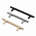 Zuo Gang Simple Kitchen Cabinet Wardrobe Door Handles Drawer Knobs and Handles for Furniture Gold Black Knurled Nordic Style