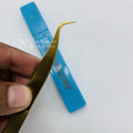 Hook & Universal Style Sustainable & Strong Stainless Steel Eyelash Tweezers Gold For Micro Fiber Grip Eyelash Extension Tweezer