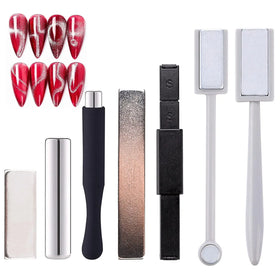 Double-Head Nail Magnetic Stick Multi-Function Magnet Board Gel Polish Nail Art Cat Eye Magnet