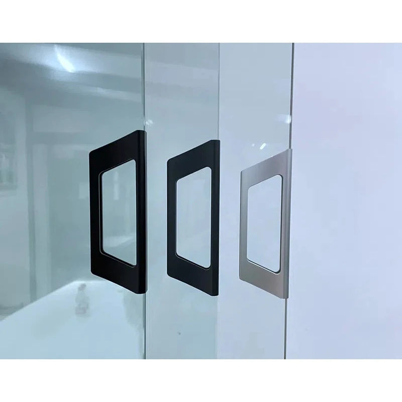 Modern Simple Aluminum Handle Sliding Door Grip for Outdoor Use for 10mm Glass for Glass Sliding Door