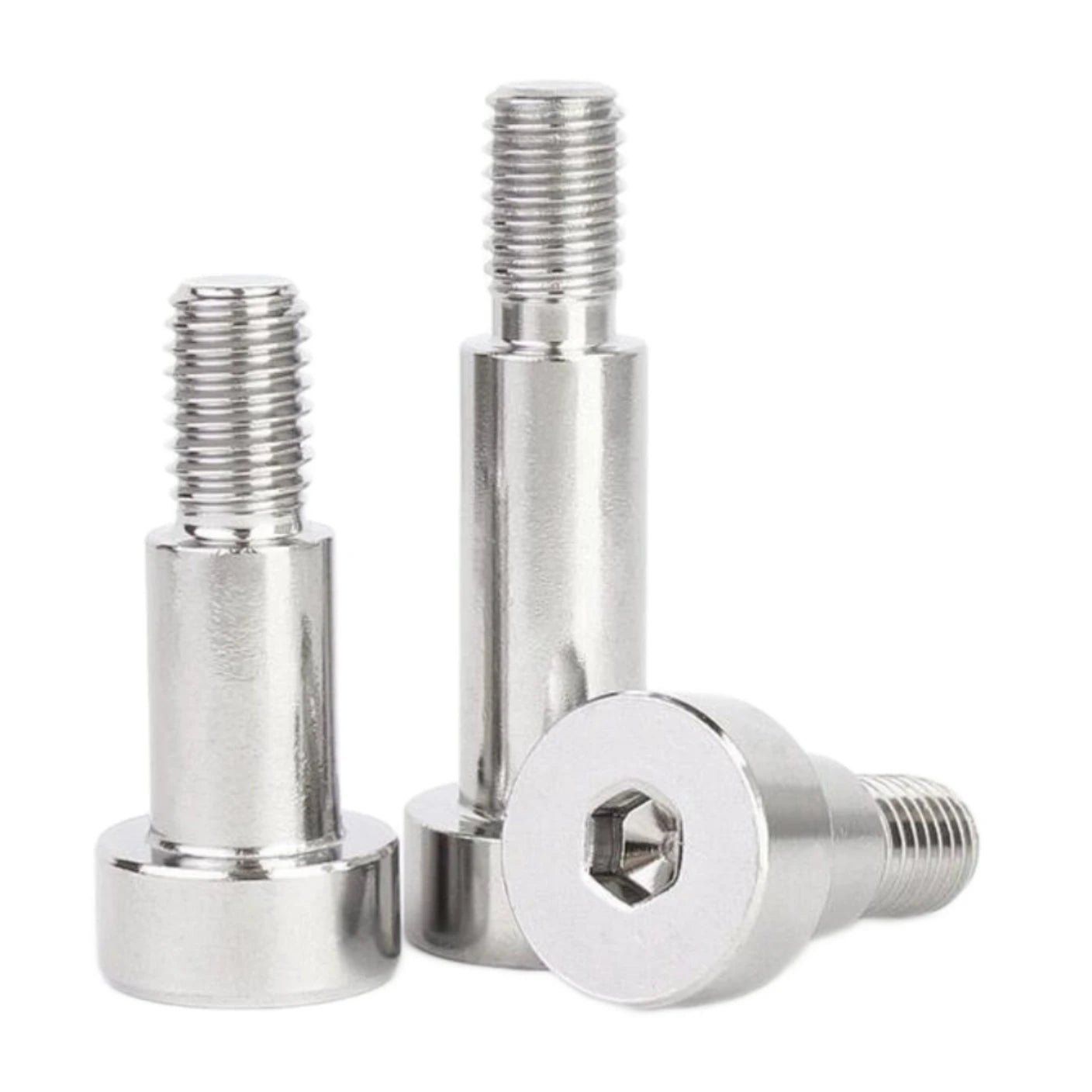 JSCREW A2 A4 Stainless Steel Step Screw Slotted Pan Flat Head DIN923 Half Thread Inch Metric Measurement System