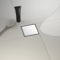 Dropshipping Available Brushed Stainless Steel 4x4 Square Floor Drain with Recessed Tile Insert Panel for Bathroom