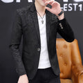 Men's Spring and Autumn New Small Suit Male Korean Version Slim Handsome Leisure Suit Young Hair Stylist Coat Clothes Fashion