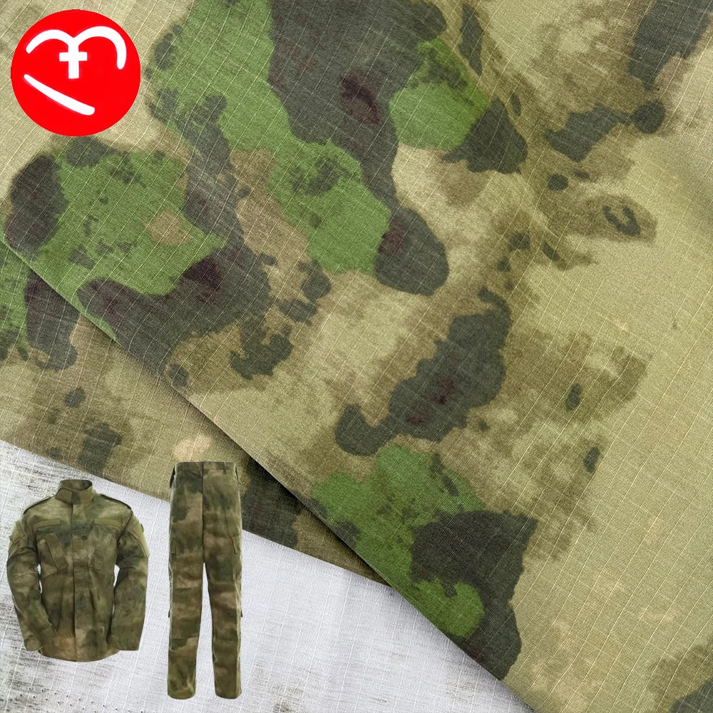 Hot Russian FG Jungle Ruins Camouflage Fabric 80% Poly 20% Cotton Woven Printing Tactical Plaid Tear-Resistant for Jacket Pants