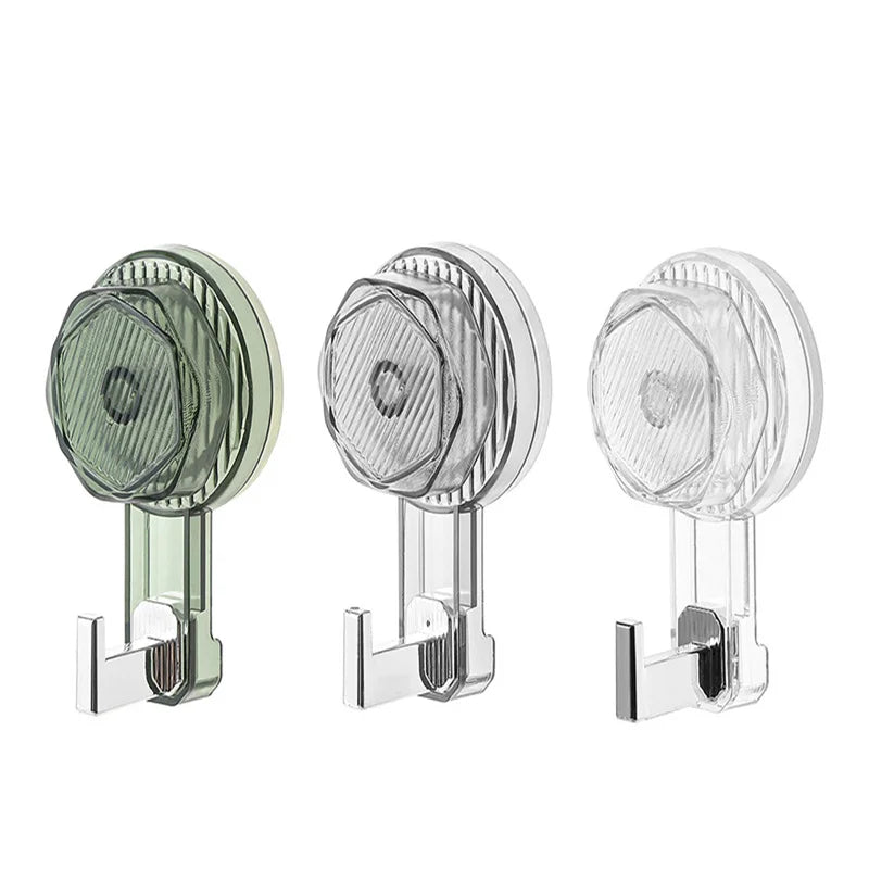 Hot Sale Strong Suction Cup Hook Punch Holes Behind Bathroom Door No Trace Vacuum Adhesive Wall Hanging Clothes Hook