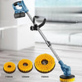 Retractable Electric Cleaning Brush for Household Use for Bathroom Courtyard Sweeping Polishing