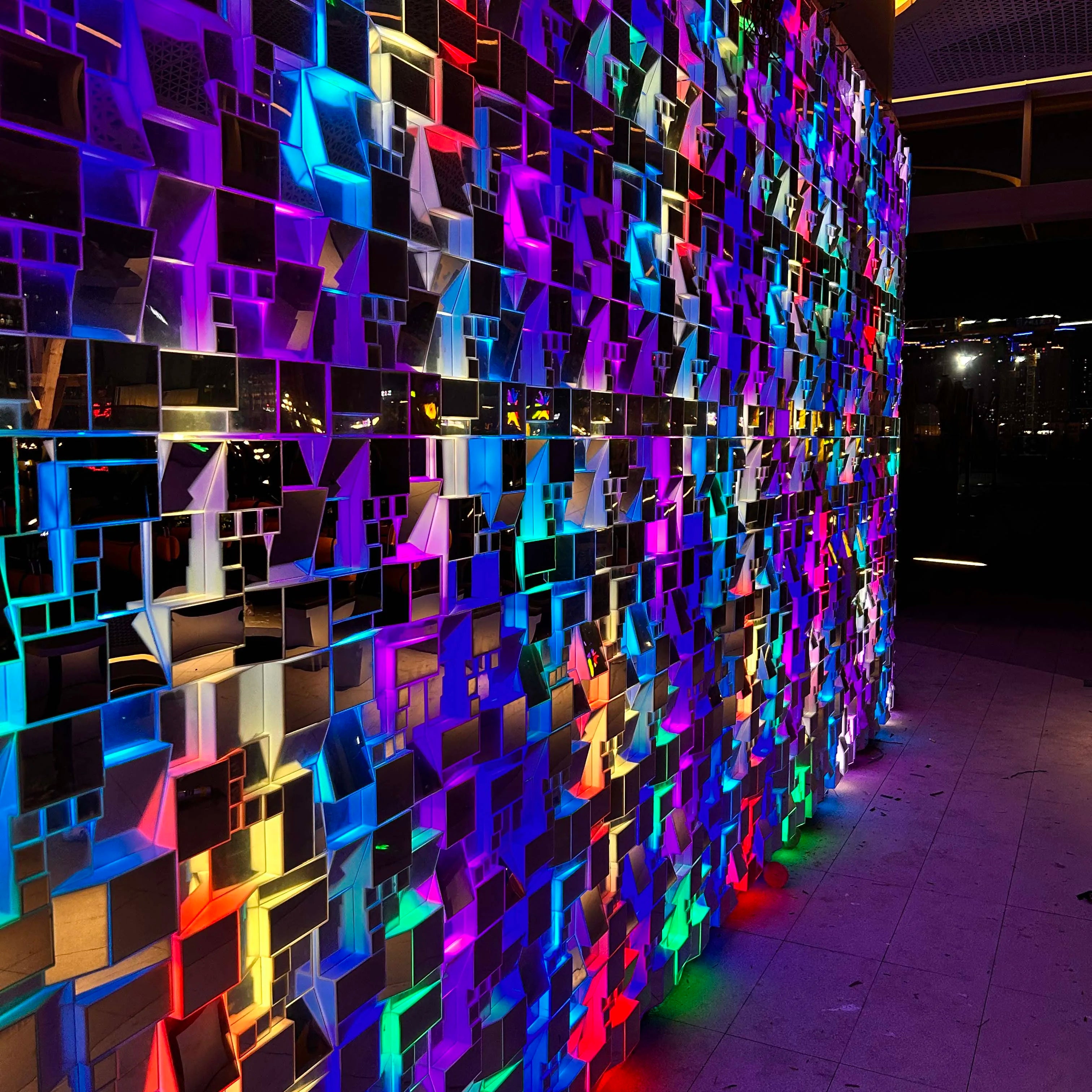 16.Personalized Disco Mirrors with LED Lights  Wedding & Bar Party Faves