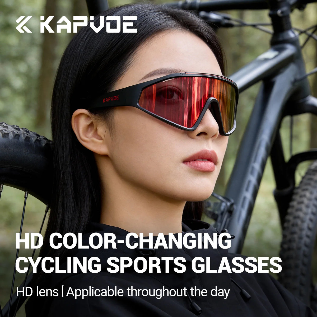 KAPVOE HD CYCLING SPORTS GLASSES OIL-REPELLENT&WATERPROOF TECH MegaBDM