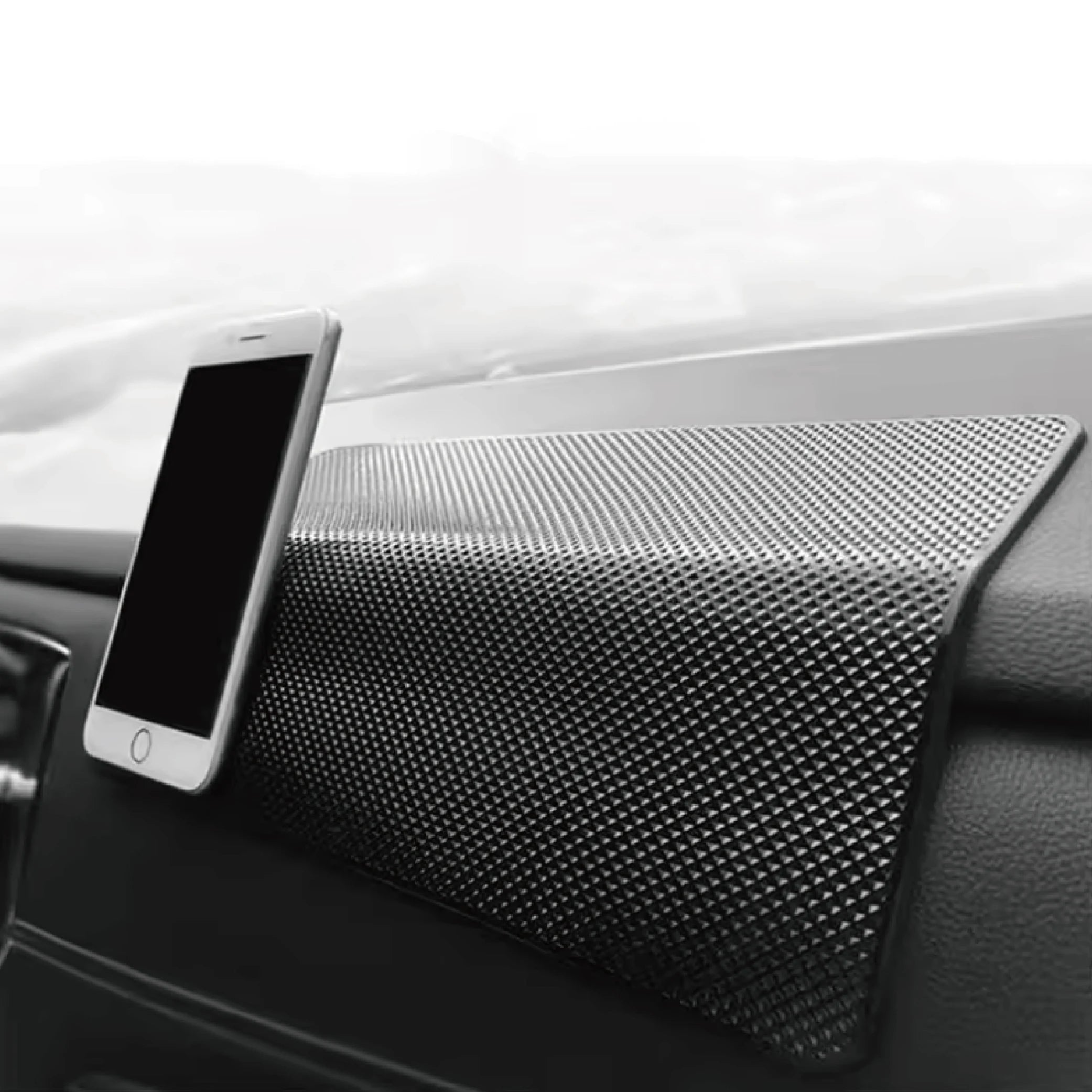 Multifunctional Car Dashboard Anti-Slip Mat Universal Car Dash Sticky Rubber Mat Phone Holder for Keys Coins Sunglass Grip Pad