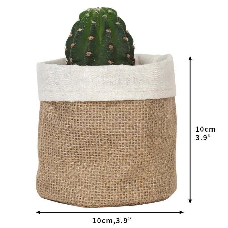 HelloWorld Home Decoration Accessories Simple Office Pen Barrel Creative Desktop Plant Bag Fashion Kraft Paper Flower Pot
