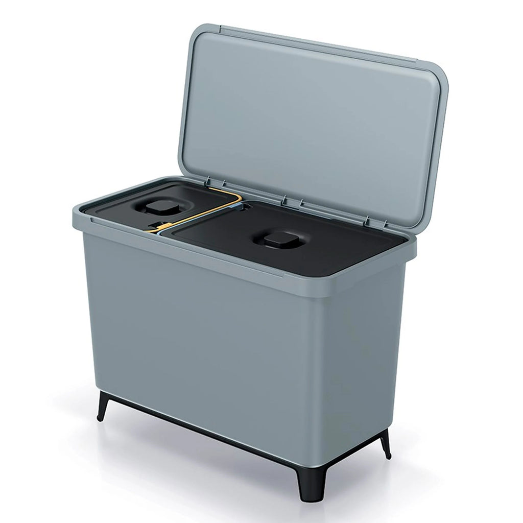 KEDEN recycling sorting system 1x10L + 1x23L grey