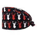 Scrub Caps Women Bouffant Scrub Hats Caps for Nurses Adjustable Working Cap Ponytail Pouch Tie Back Hats Medical Uniforms