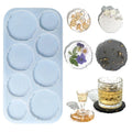 Drop Glue Mold 8 Even Irregular coaster Silicone Mold Mirror Resin coaster Used for DIY Handmade