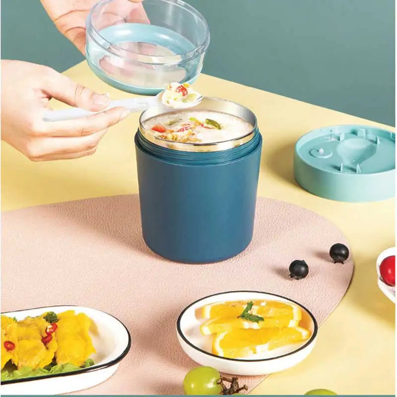 New Arrival Drinking Plastic Travel Steel Container Breakfast Milk Go Portable Cereal Cups