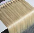 Wholesale Virgin Indian Raw Hair Bundles Long Cuticle Aligned 613 Straight Hair Weaving Double Single Drawn