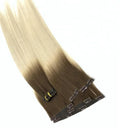 Wholesale Luxury Russian Virgin Hair Customized Color Single Weft Double-Drawn Clip-In Remy Extensions 10-30 Inch Invisible Hair