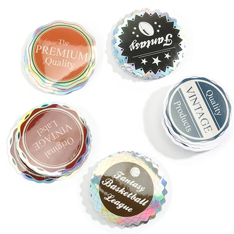 Vograce Lot Laser Bling Scrapbook Sticker Design Decoration DIY Photo Stickers Waterproof for Journal Diary Anime Stickers