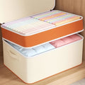 Extra Large Storage Bag with Lid New Two-layer Non-woven Storage Bag for Organizing and Storing Quilts Clothing Toys