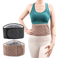 Melenlt 3-layer Winter Thicken Thermal Plush Waist Warmer Lumbar Support Belt Warm Abdominal Protector Back Brace