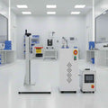 20W 30W 50W 60W 100W Mini Fiber Laser Marking and Engraving Machine for Metal and Plastic Air Cooled 1064nm
