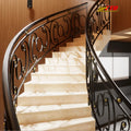 Indoor Stair Railing Solutions in Wrought Iron with Elegant Scrollwork Secure Grip Modern Villa Homes 1-Year Warranty