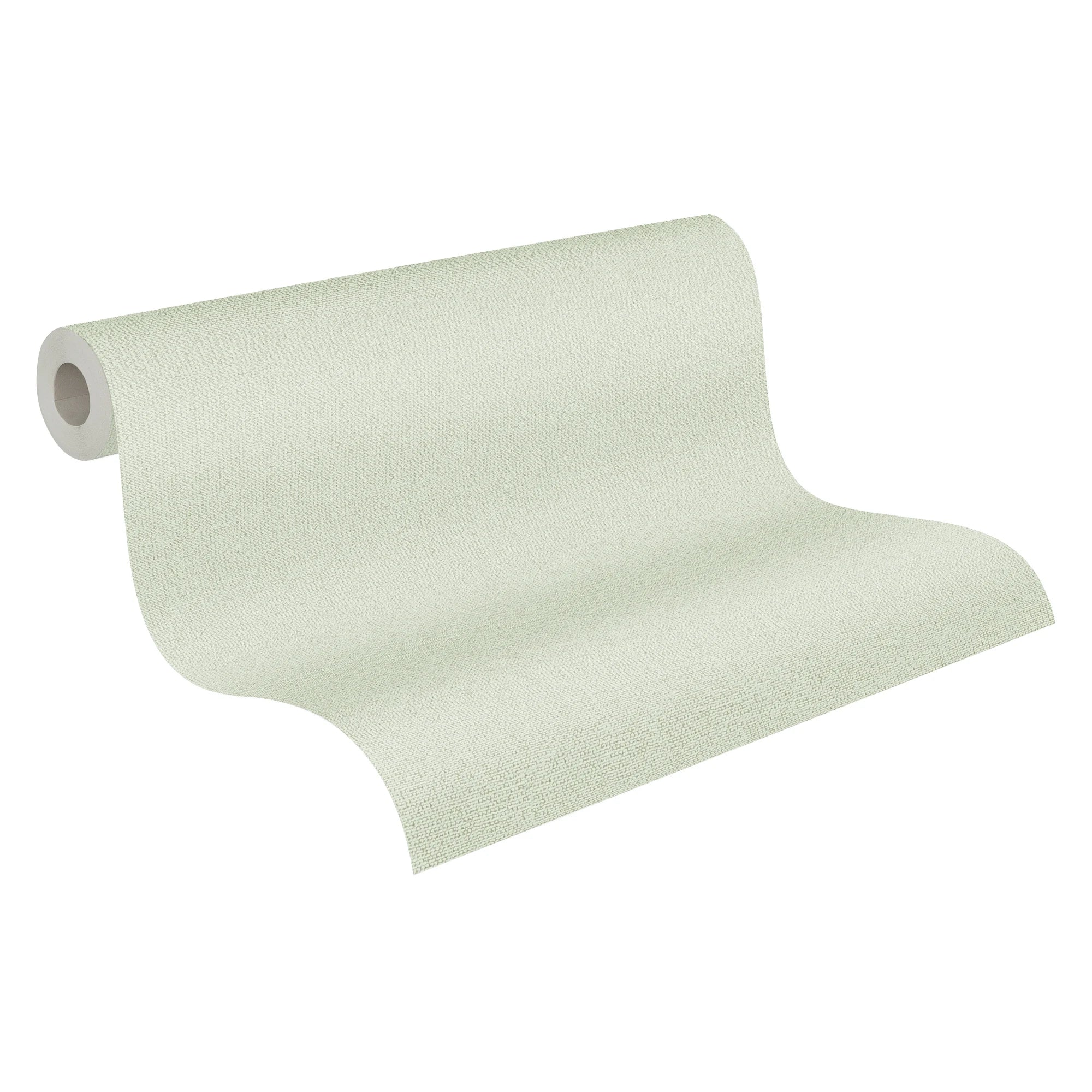 Made in Germany - Wallpaper rolls Solid Plain Colour Green - Non Woven Vinyl - Wallpaper Home Decoration - 1005 x 053 m