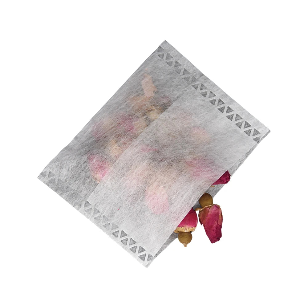 YIREEN'S 100pcs/Bag PLA Biodegradable 100x120mm White Tea Coffee Filters Eco-Friendly Corn Fiber Folding Packaging Printing
