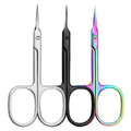 Professional Stainless Steel Cuticle Scissors Extra Sharp Tip Cuticle Dead Skin Scissors Russian Styles Manicure Scissors