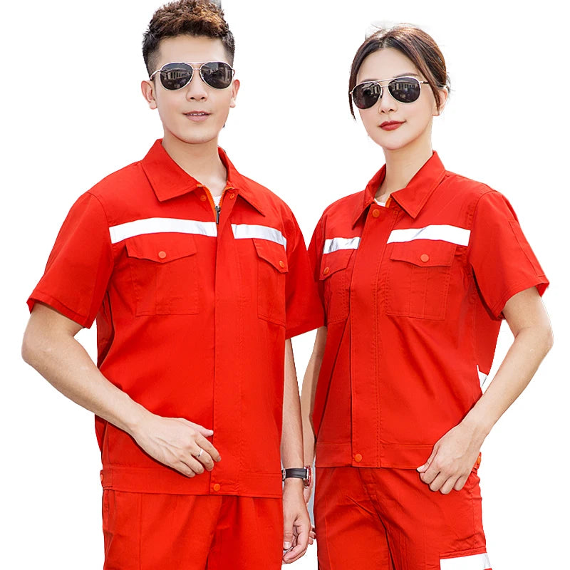 Construction Team Electrician Safety Suit Work Wear Clothes Security Uniform Reflective Sanitation Work Clothes