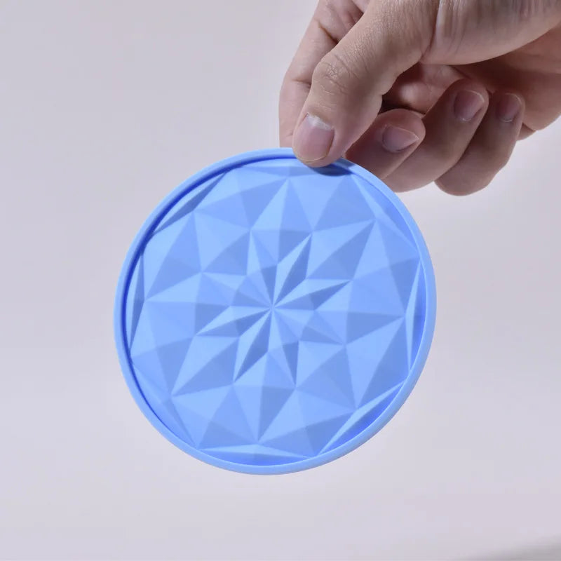 Lifetop Non-Slip 4inch Silicone Coasters Drinking Cup Coasters Cup Mat for Hot or Cold Drinks